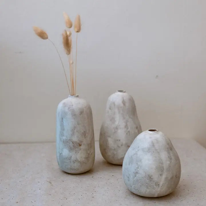 Soft Stone _ Pear Vase_ Tall_make To Order
