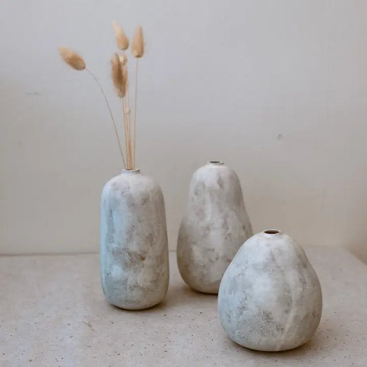 Soft Stone _ Pear Vase_ Tall_make To Order